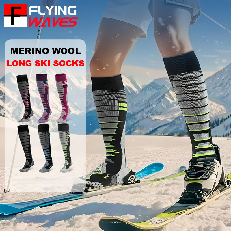 Sock Garter Men - Merinowollen skisokken Koud weer sokken voor