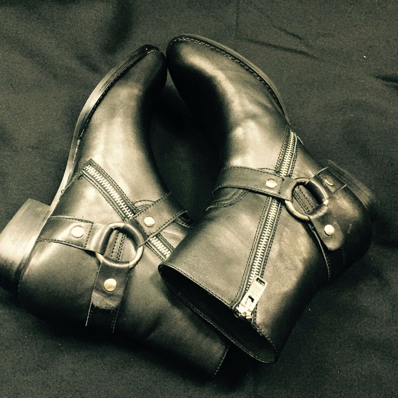 Men Formal Wear With Boots - Mannen Echt Leer Handgemaakte Boutique Wedge
