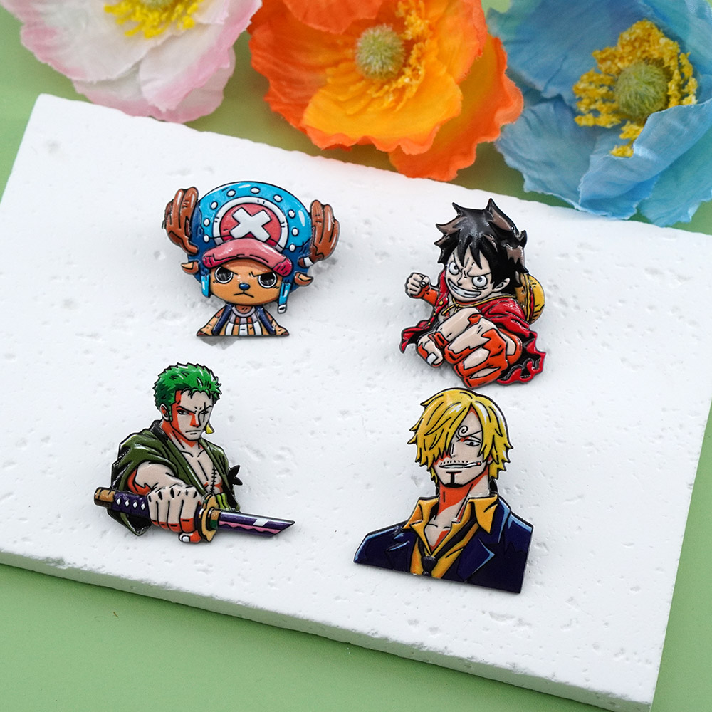 4-delige cartoon ONE PIECE Luf - Tuxedo Lapel Pin recensie en prijs